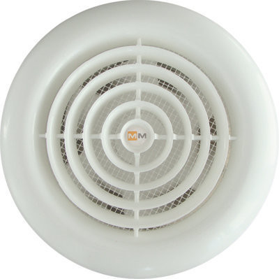 Вытяжка для ванной диаметр 100 мм Mmotors ММ LV 100 круглый 60 м3/ч 12 вольт /белый