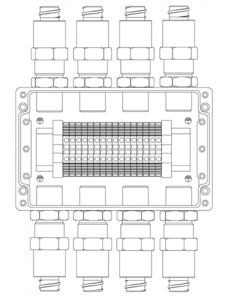 Коробка коммутационная взрывозащищенная КВМК 1603