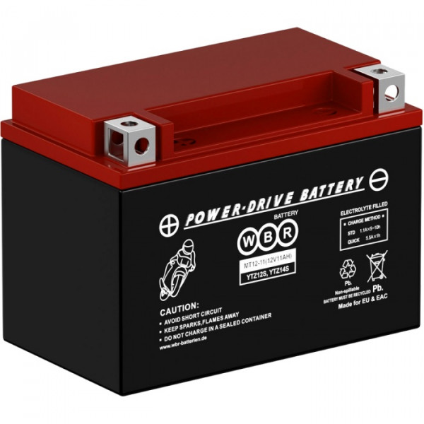 Аккумулятор для ИБП WBR MT, 110х88х150 мм (ВхШхГ),  необслуживаемый свинцово-кислотный,  12V/11 Ач, (MT12-11)