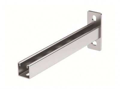 Кронштейн DKC B5 Combitech, настенный, для лотков h =200мм, с опорой, 41х41х256 (ШхВхД), толщина: 2,5 мм, сталь, покрытие: горячий цинк