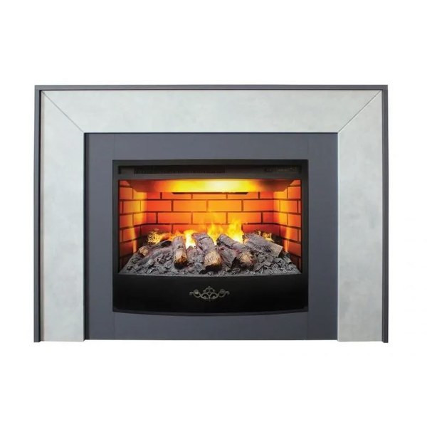 Электрокамин с широким очагом 3D Real-Flame Jersey 25,5 WT (GR-F718) с очагом 3D Firestar 25,5