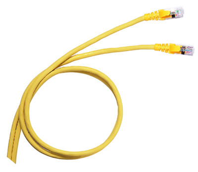 Шнур коммутационный Legrand LCS3, кат. 6A, неэкр., U/UTP, RJ45/RJ45, 1м, PVC, AWG26, жёлтый, (051882)