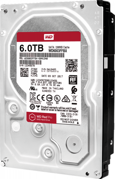 Жёсткий диск 6Tb SATA-III WD Red Pro (WD6003FFBX)