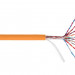 Кабель витая пара Nikolan, U/UTP, 10 пар., кат. 5, проводник Ø 0,5мм, AWG24, LSZH (нг(A)-HF), 100МГц, 1м (барабан 500м), тип прокладки: универсальный, цвет: оранжевый