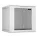 Шкаф телекоммуникационный настенный TLK Lite, 19", 12U, 569х600х600 мм (ВхШхГ), дверь: стекло, боковая панель: сплошная съемная, разборный, цвет: серый
