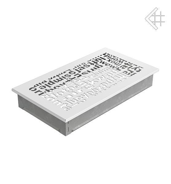 Вентиляционная решетка для камина Kratki 17x30 ABC белая 30ABC/B