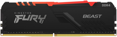 Оперативная память 8Gb DDR4 2666MHz Kingston Fury Beast RGB (KF426C16BBA/8)