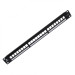 Коммутационная патч-панель BNH, 19", 1HU, портов: 24 х Keystone Jack, кат. 5-7, универсальная, неэкр., цвет: чёрный, (B100.1-24-0-UTP-UNB)