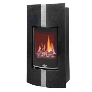 Пристенный газовый камин Karma Decore W PB