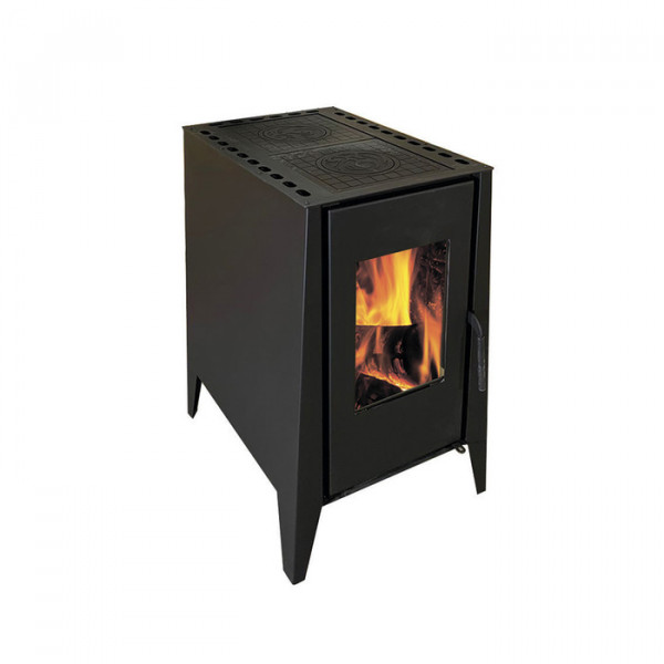 Дровяная печь ЭКОКАМИН Деревенька две конфорки (без теплообменников)