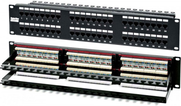 Патч-панель Hyperline PPHD-19-48-8P8C-C6-110D