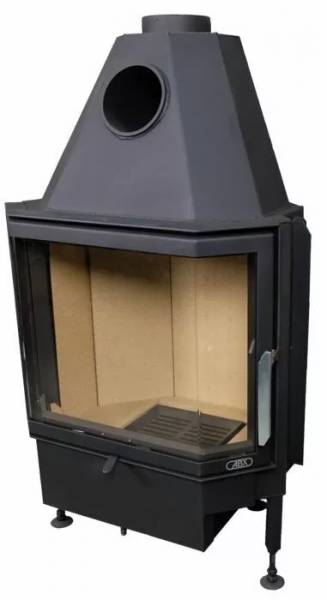 Фронтальная дровяная топка ABX Derby 9 каминная, призматическое стекло