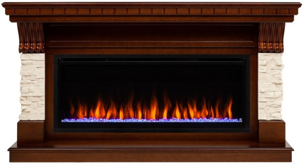 Линейный электрокамин Real-Flame Michigan BV/42 (AO-255) с очагом Saphir 42