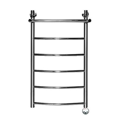 Электрический полотенцесушитель Ника ЛД/ВП Электрическая Лесенка Дуга/Верхняя Полка 80х40 -6 прав