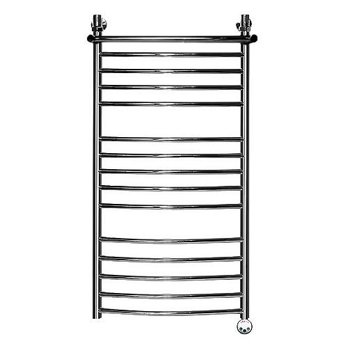 Электрический полотенцесушитель Ника ЛД(г2)/ВП Электрический (Лесенка Дуга/Верхняя Полка/группа2) 120х50 -15 прав