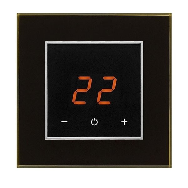 Терморегулятор для теплого пола Aura ORTO Black Classic