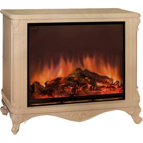 Электрокамин с широким очагом 2D Glenrich Версаль с царгой (Arte 28) Россо