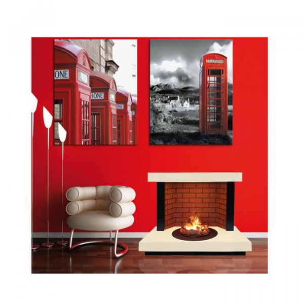 Электрокамин с широким очагом 3D Glenrich Дакота Carmen 3D Слоновая кость