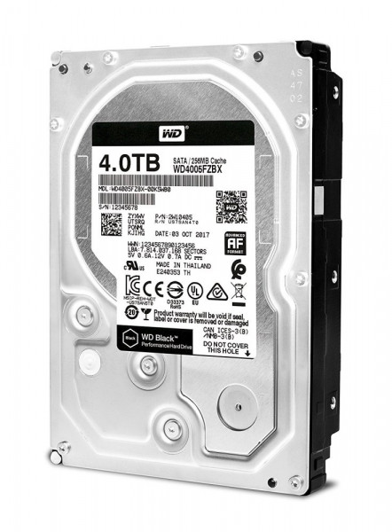 Жёсткий диск 4Tb SATA-III WD Black (WD4005FZBX)