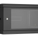 Шкаф телекоммуникационный настенный TLK Classic II, 19", 6U, 370х600х450 мм (ВхШхГ), дверь: стекло, боковая панель: сплошная съемная, разборный, цвет: чёрный