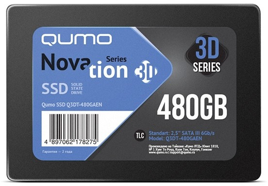 Накопитель SSD 480Gb QUMO Novation 3D (Q3DT-480GAEN)
