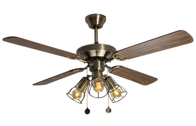 Вентилятор с подсветкой Faro Yakarta Old Gold 3L (33711-11)