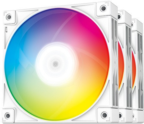 Вентилятор для корпуса DeepCool FC120 White -3 in 1 RGB