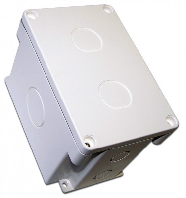 Коробка для настенного монтажа Lanmaster, 2 модуля, 120х80 мм (ВхШ), цвет: белый