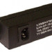 Блок силовых розеток Lanmaster, горизонтальный, неуправляемый, Shuko х 8, вход IEC 320 C14, 19", 1U, 44х485х46 мм (ВхШхГ), 10А, выключатель, чёрный