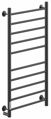 Электрический полотенцесушитель Ника WAY-2 100/50 RAL9005 черный матовый левый тэн