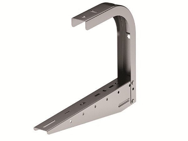 Кронштейн DKC B5 Combitech, настенно-потолочн., для металлических лотков, С-образн., 600 мм, толщина: 1,5 мм, сталь, покрытие: горячий цинк, упаковка: 1 шт