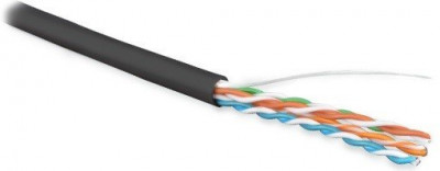 Кабель «витая пара» (LAN) для структурированных систем связи UUTP4-C5E-S24-OUT-LSZH-BK-500