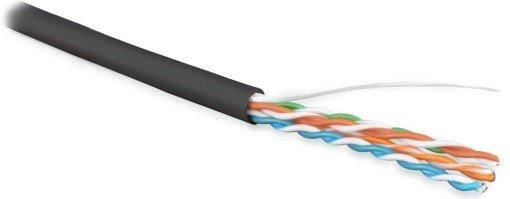 Кабель «витая пара» (LAN) для структурированных систем связи UUTP4-C5E-S24-OUT-LSZH-BK-500
