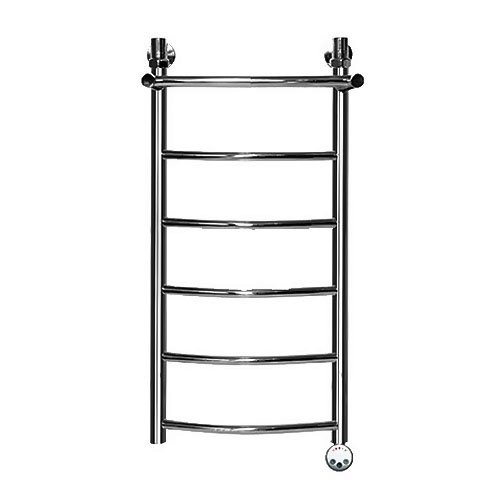 Электрический полотенцесушитель Ника ЛД/ВП Электрическая Лесенка Дуга/Верхняя Полка 80х30 -6 прав