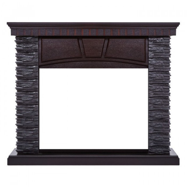 Широкий портал Firelight Porto 25 Сланец Черный, Шпон Венге