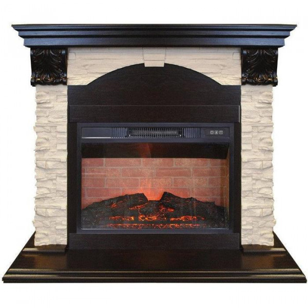 Современный электрический камин Real-Flame Dublin LUX STD/EUG/24 AO с очагом Irvine 24