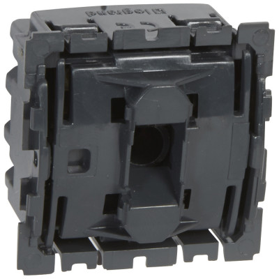 Выключатель Legrand Celiane, одноклавишный, без подсветки, 16АX, цвет: чёрный (067020)