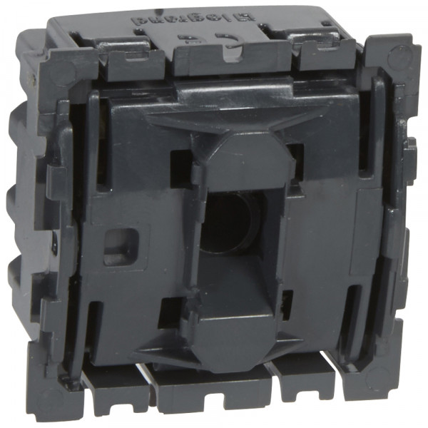 Выключатель Legrand Celiane, одноклавишный, без подсветки, 16АX, цвет: чёрный (067020)