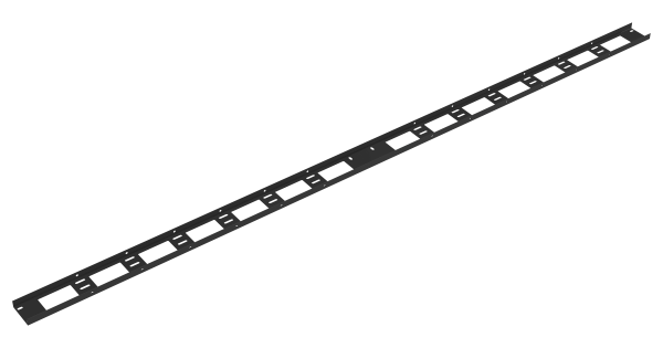 Органайзер кабельный вертикальный, 47U TLK-OV75-2-47U-I-BK