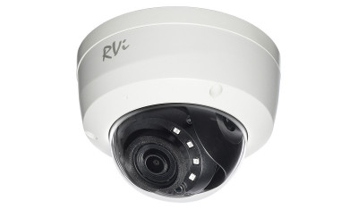 Сетевая IP видеокамера RVI, купольная, универсальная, 2Мп, 1/2,9’, 1920х1080, 30к/с, ИК, цв:0,02лк, об-в:4мм, RVi-1NCD2024 (4) white