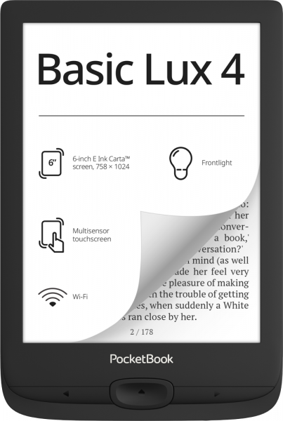 Электронная книга PocketBook 618 Basic Lux 4 Black