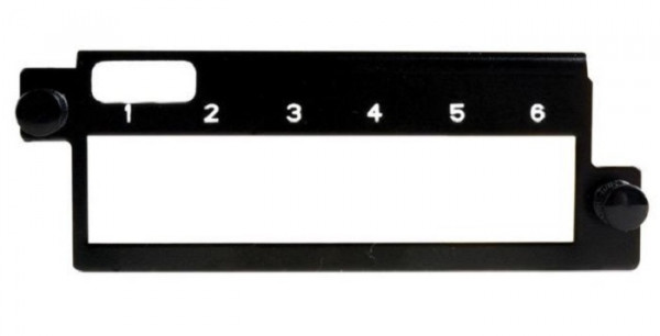 Коммутационная патч-панель Siemon, 19", 1HU, портов: 6, кат. 5-7A, выдвижная, цвет: чёрный, (PPM-SMX6-01)