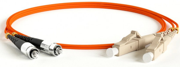 Патч-корд Hyperline FC-D2-50-FC/PR-LC/PR-H-50M-LSZH-OR, 50м