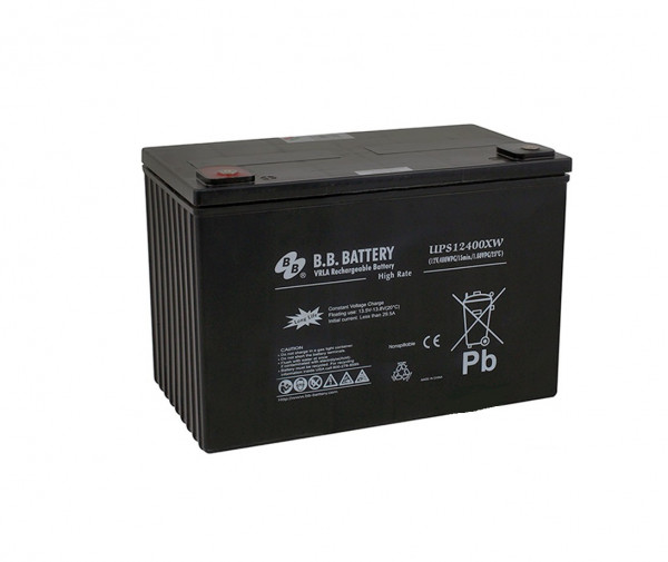Аккумулятор для ИБП B.B.Battery UPS, 200х173х306 мм (ВхШхГ),  необслуживаемый электролитный,  12V/100 Ач, (BB.UPS 12400XW)