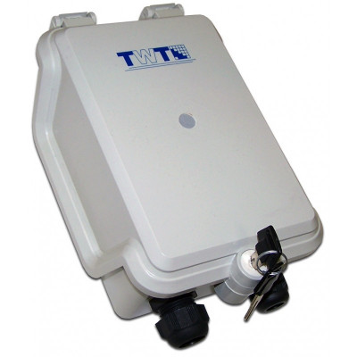 Бокс оптический TWT, цвет: серый, с замком, (TWT-DB10-1P/OUT)