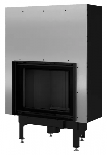 Фронтальная дровяная топка Kratki Nadia/10/G (гильотина) черная футеровка