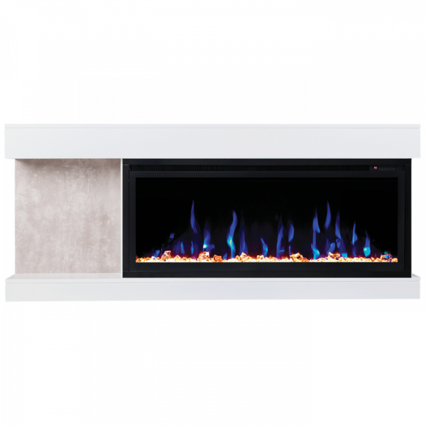 Линейный электрокамин Real-Flame Contemp 42 с очагом Saphir 42