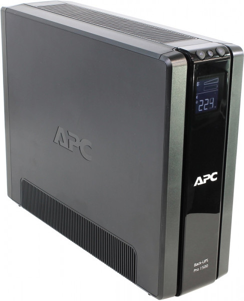 ИБП APC Back-UPS Pro, 1500ВА, шнур 1.8 метра, линейно-интерактивный, напольный, 112х382х301 (ШхГхВ), 230V,  однофазный, Ethernet, (BR1500G-RS)