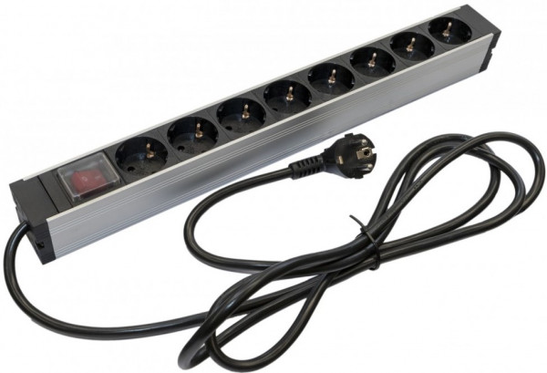 Блок розеток Hyperline SHZ19-8SH-S-2.5EU