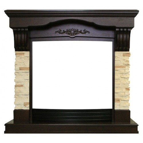 Широкий портал Royal Flame Malta под очаг Dioramic 28 FX венге